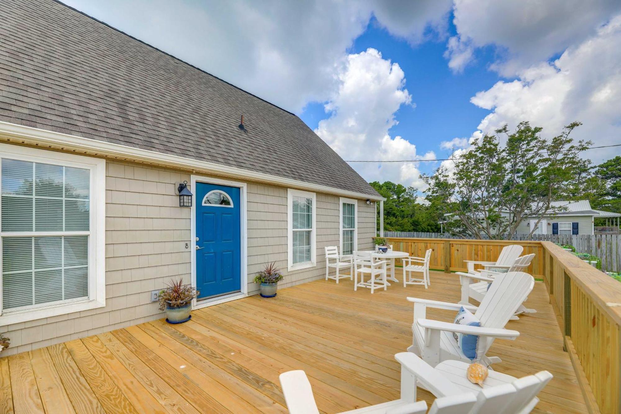 The Willowberry House With Deck And Grill! Harkers Island Bagian luar foto